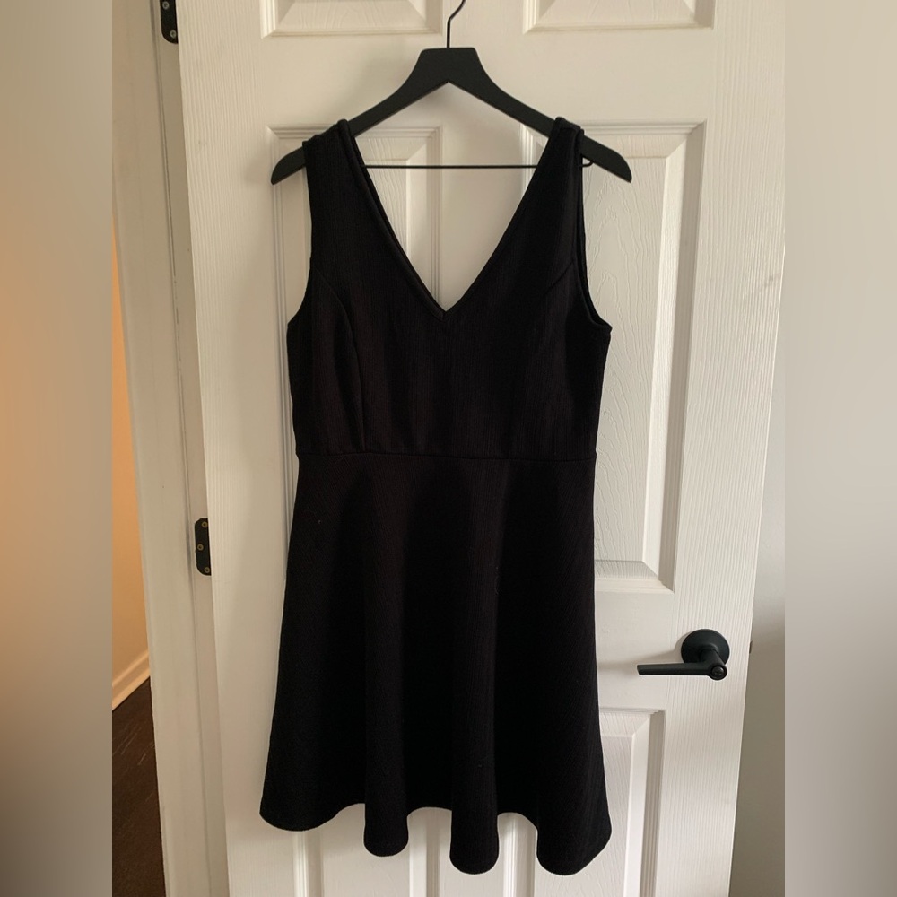 Maurices Black V-Neck Mini Dress